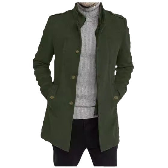 Herren stilvolle Übergangsjacke mit modernem Schnitt und praktischen Taschen EB