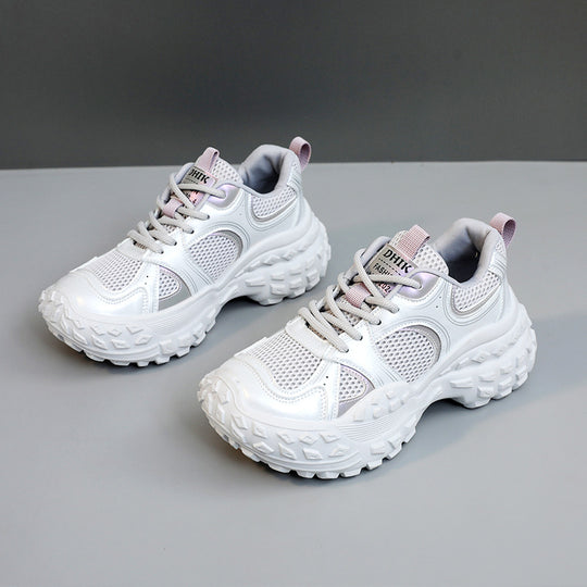 Damen atmungsaktive Freizeitsneaker mit dämpfender Sohle und modernem Laufdesign EB