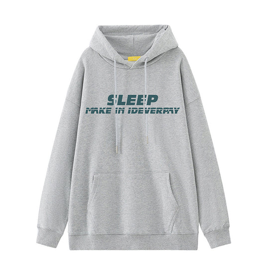 Damen Kapuzenpullover mit lässigem Schriftzug und bequemer Passform EB