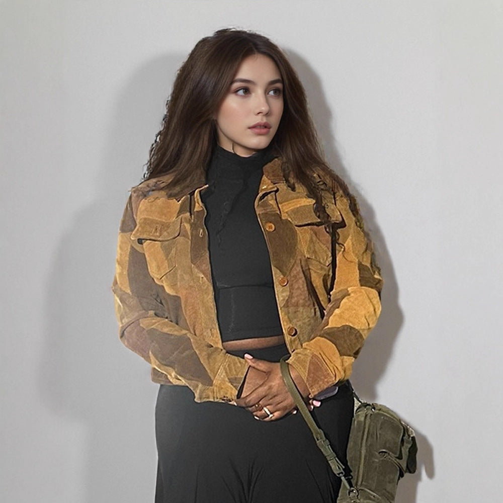 Damen cropped Wildlederjacke EB