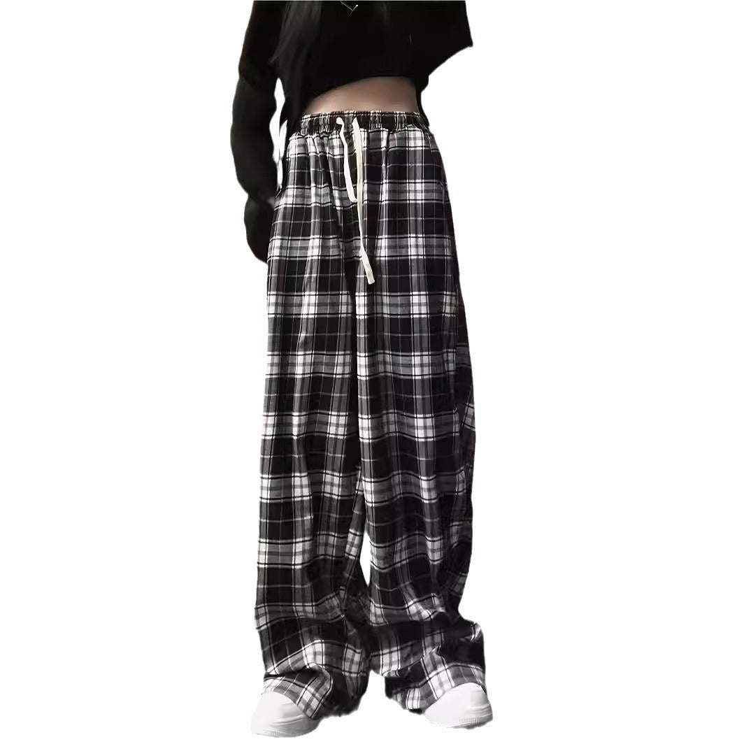 Damen Karottenhose mit Karomuster EB