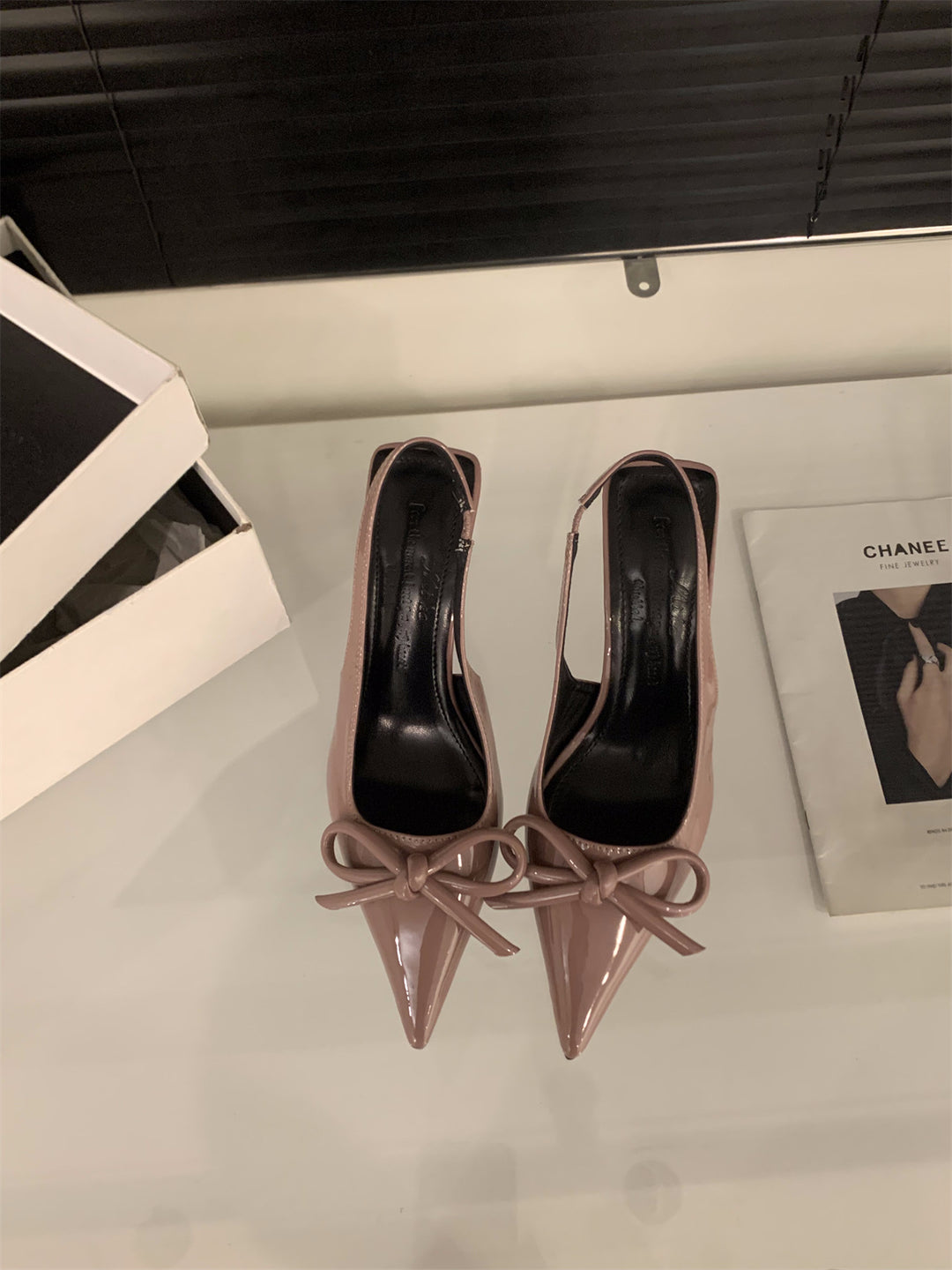 Damen Slingback Pumps mit modischem Schleifenakzent und elegantem Absatz EB