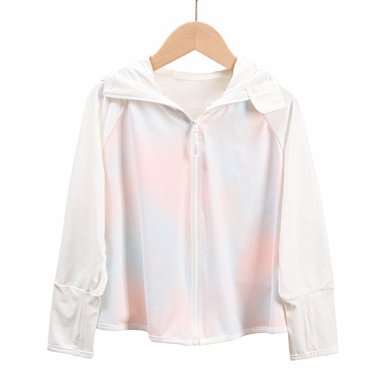 Damen Atmungsaktive Sportjacke mit UV-Schutz und Kapuze EB