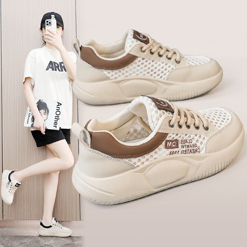 Damen Atmungsaktive Sneakers mit modischem Netzdesign und dämpfender Sohle EB