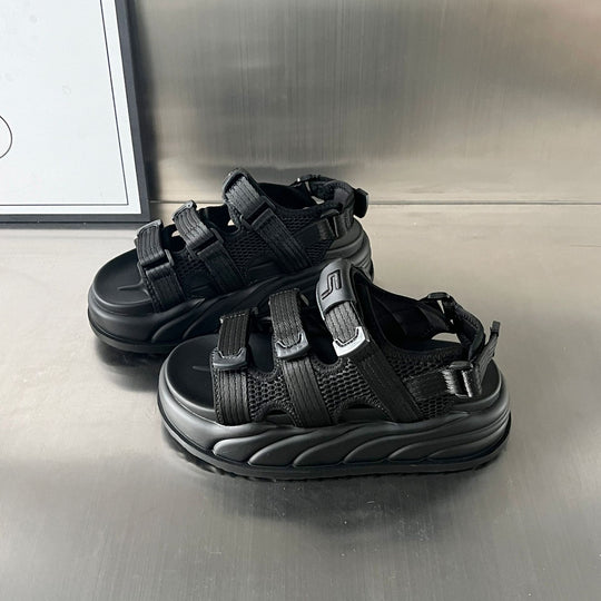 Damen Sportliche Sandalen mit verstellbaren Riemen und dämpfender Sohle EB