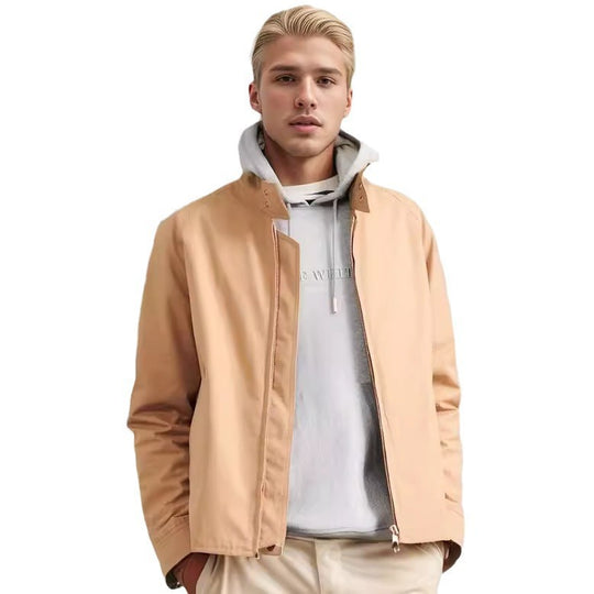 Herren leichte Freizeitjacke im modernen Design mit Stehkragen EB