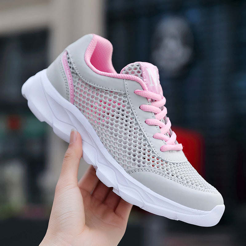 Damen Atmungsaktive Freizeit-Sneaker mit flexiblem Mesh-Obermaterial EB