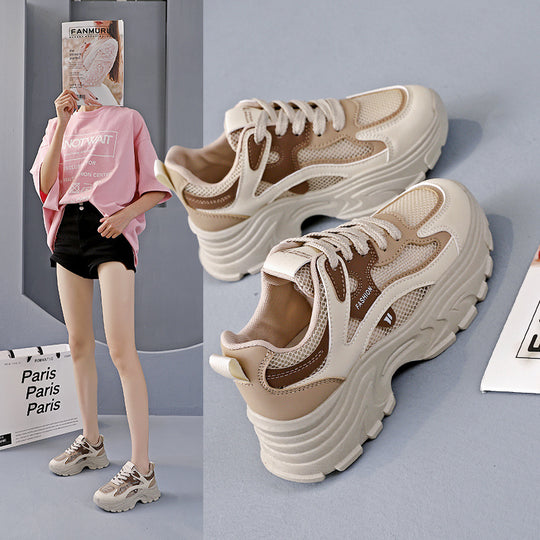 Damen Sportliche Sneakers mit atmungsaktivem Mesh-Obermaterial und stylishem Design EB