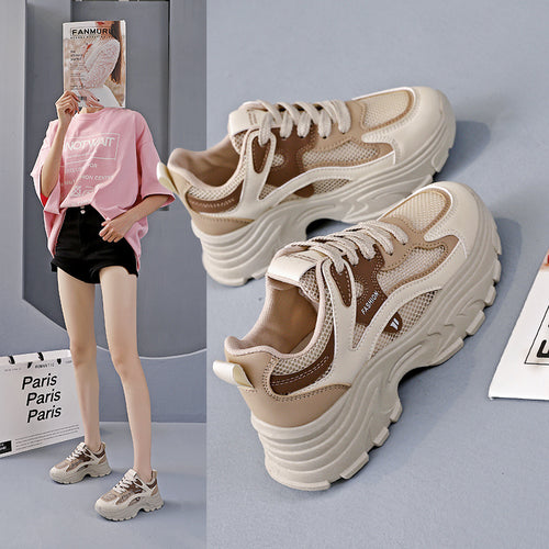 Damen Sportliche Sneakers mit atmungsaktivem Mesh-Obermaterial und stylishem Design EB