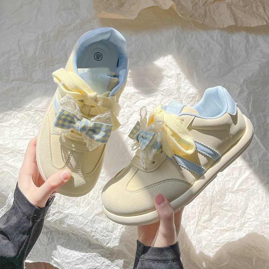 Damen Verspielte Sneakers mit innovativem Schleifendetail und atmungsaktiver Konstruktion EB