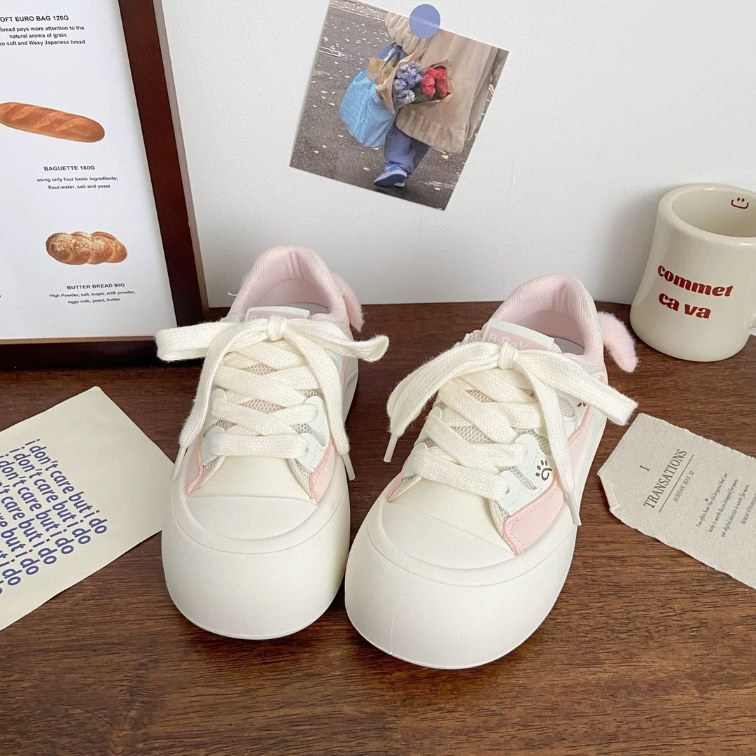 Damen Trendy Sneakers mit süßen Dekorationen und komfortabler Dämpfung EB