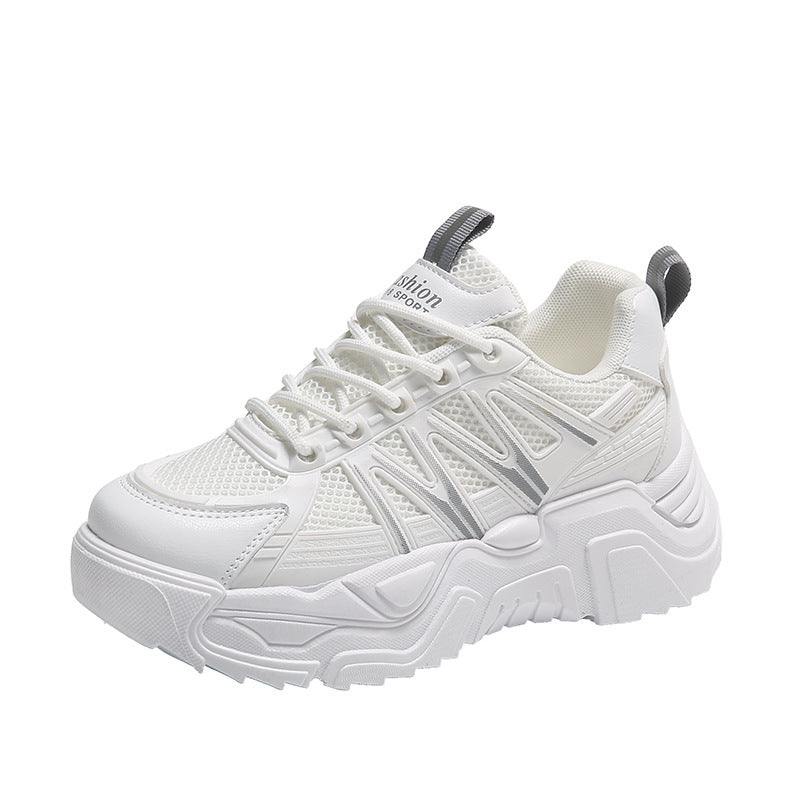 Damen Sportliche Chunky Sneakers mit atmungsaktiver Mesh-Oberfläche EB