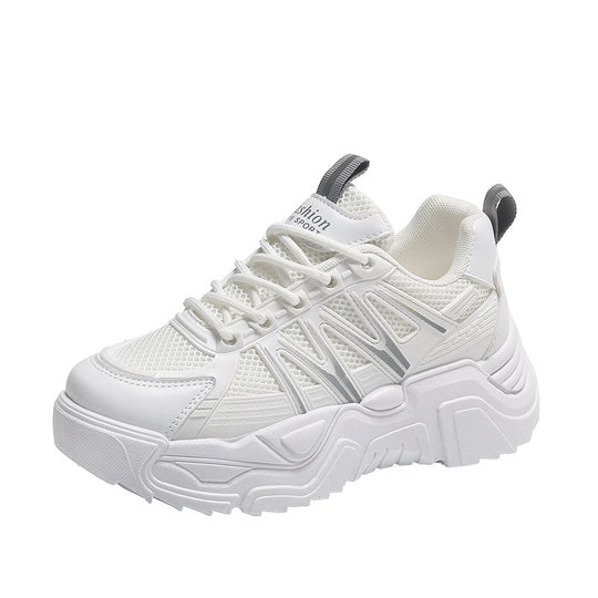 Damen Sportliche Chunky Sneakers mit atmungsaktiver Mesh-Oberfläche EB