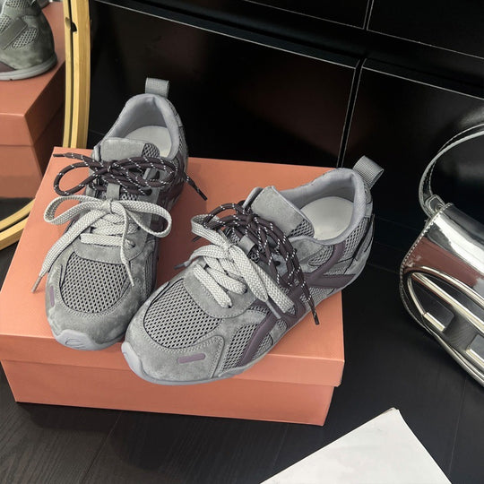 Damen Sportliche Sneaker mit atmungsaktiven Mesh-Einsätzen und stabiler Sohle EB
