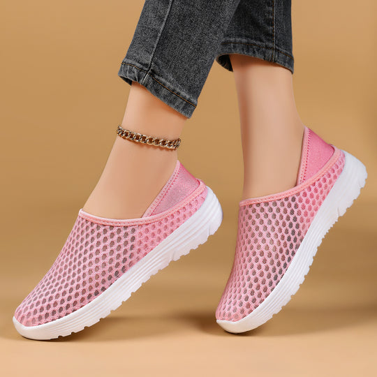 Damen Atmungsaktive Slip-On Clogs mit flexiblem Netzdesign EB