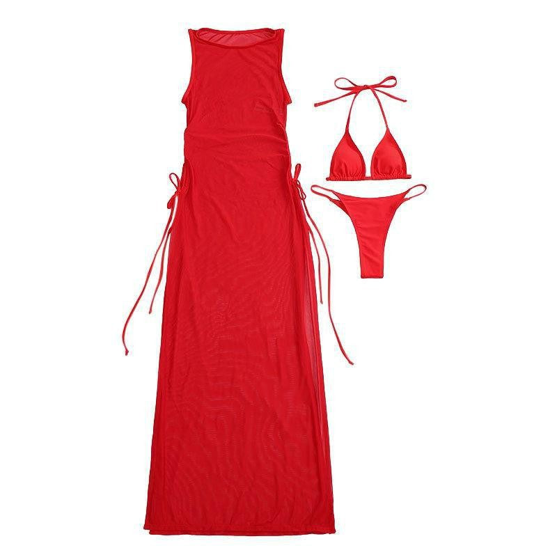 Damen Transparentes Strandkleid EB