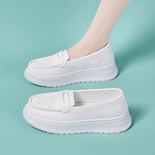 Damen Slip-On Sneakers mit atmungsaktivem Obermaterial und komfortablem Fußbett EB