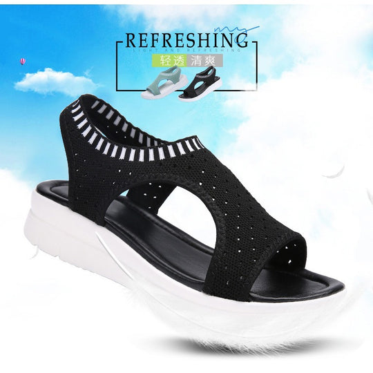 Damen Leichte Orthopädische Keilsandalen mit Gepolsterter EVA-Sohle EB