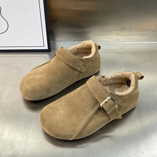 Damen Komfortable Clogs mit weichem Innenfutter und praktischem Schnallenverschluss EB