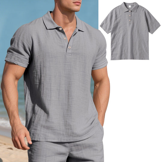 Herren Poloshirt mit atmungsaktiver Struktur und klassischem Kragen EB