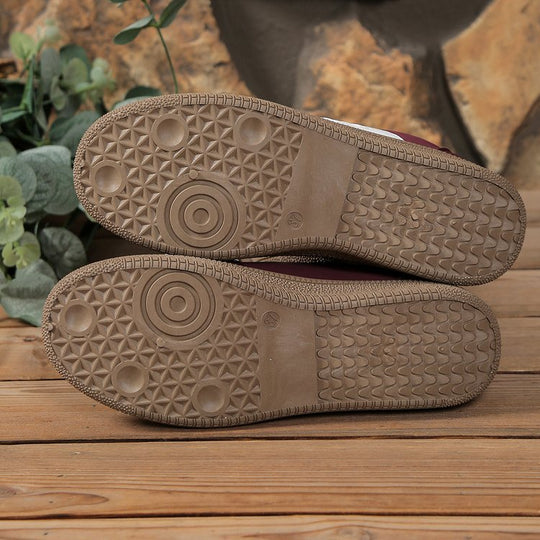 Damen modische Sneakers mit hochwertigem Veloursleder und rutschfester Sohle EB