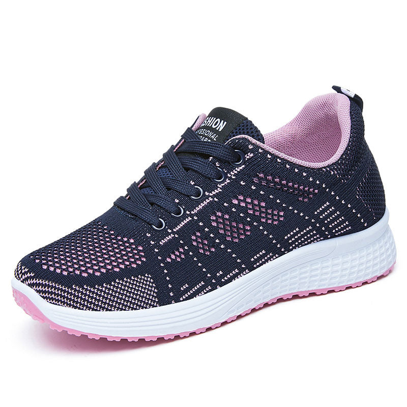 Damen Sportliche und atmungsaktive Fitness-Sneaker mit elastischem Obermaterial EB