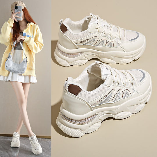 Damen Sportliche Sneakers mit ergonomischem Dämpfungssystem und modischem Mesh-Obermaterial EB