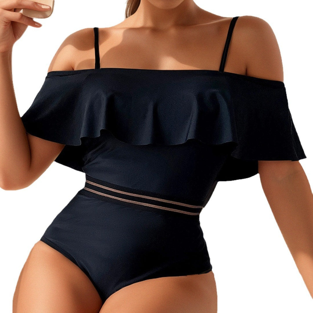 Damen Off-Shoulder Badeanzug EB