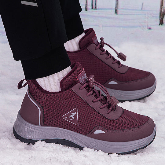 Damen Komfortable und dämpfende Sport Sneakers mit elastischem Schnellschnürsystem EB