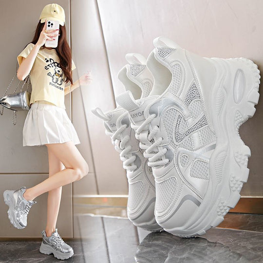 Damen Sportliche Chunky Sneakers mit dämpfender Sohle EB