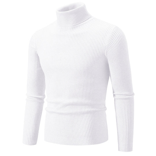 Herren feiner Rollkragenpullover aus langlebigem Strickmaterial EB