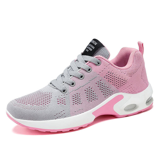 Damen Sportliche Sneaker mit atmungsaktiver Mesh-Oberfläche und flexiblem Sohlenaufbau EB