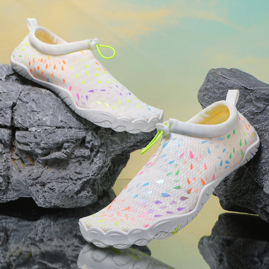 Damen Flexible Aqua-Schuhe mit rutschfester Sohle und atmungsaktiver Struktur EB