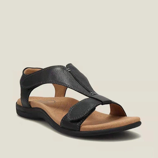 Damen Komfortable Riemensandalen mit verstellbarem Riemensystem EB