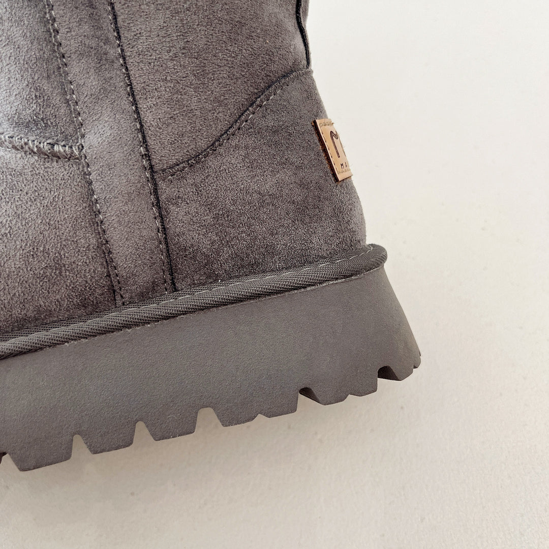 Damen warme Stiefel mit weichem Innenfutter und verstellbarem Schnallenverschluss EB