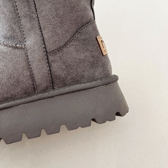 Damen warme Stiefel mit weichem Innenfutter und verstellbarem Schnallenverschluss EB