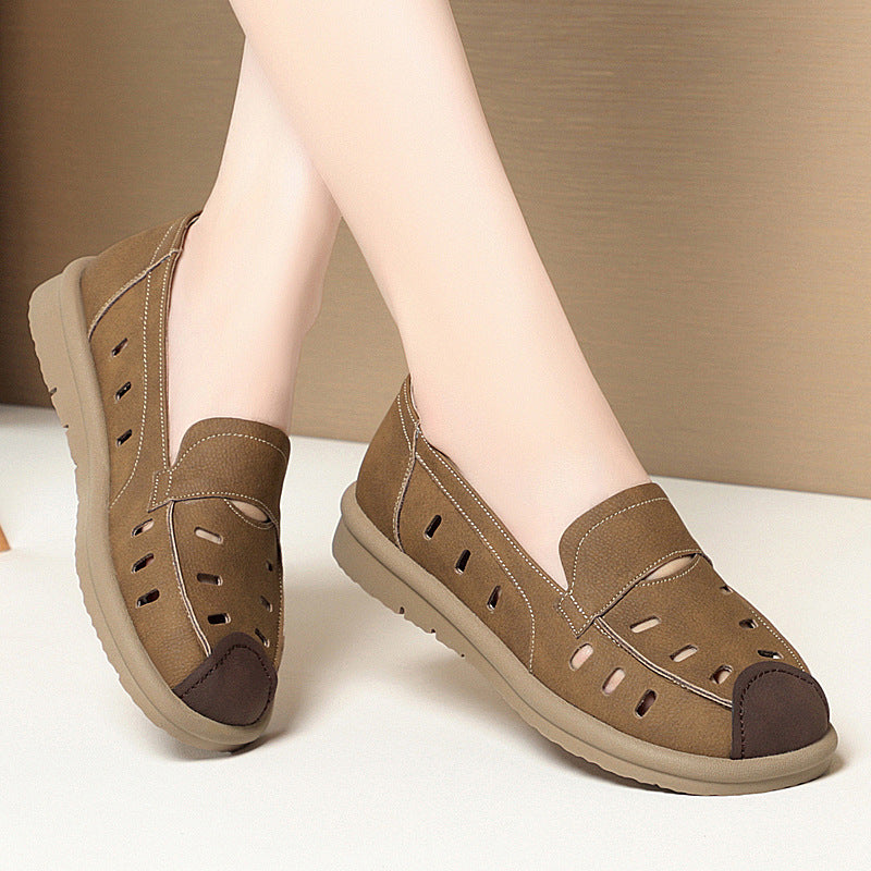 Damen Slipper mit atmungsaktiven Belüftungsöffnungen und ergonomischer Sohle EB