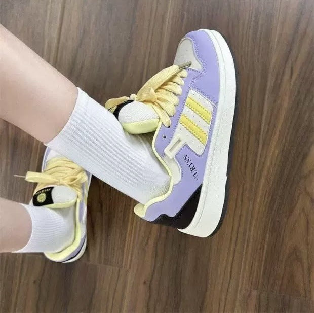 Damen sportliche Sneakers mit luftiger Mesh-Oberfläche und dämpfender Sohle EB