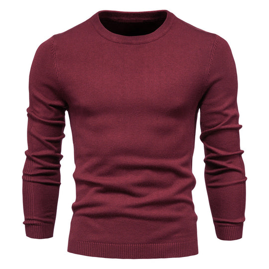 Herren Rundhals Pullover aus hochwertiger Baumwolle EB