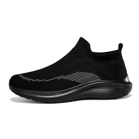 Damen Sportliche Sneakers mit elastischem Schaft und rutschfester Sohle EB