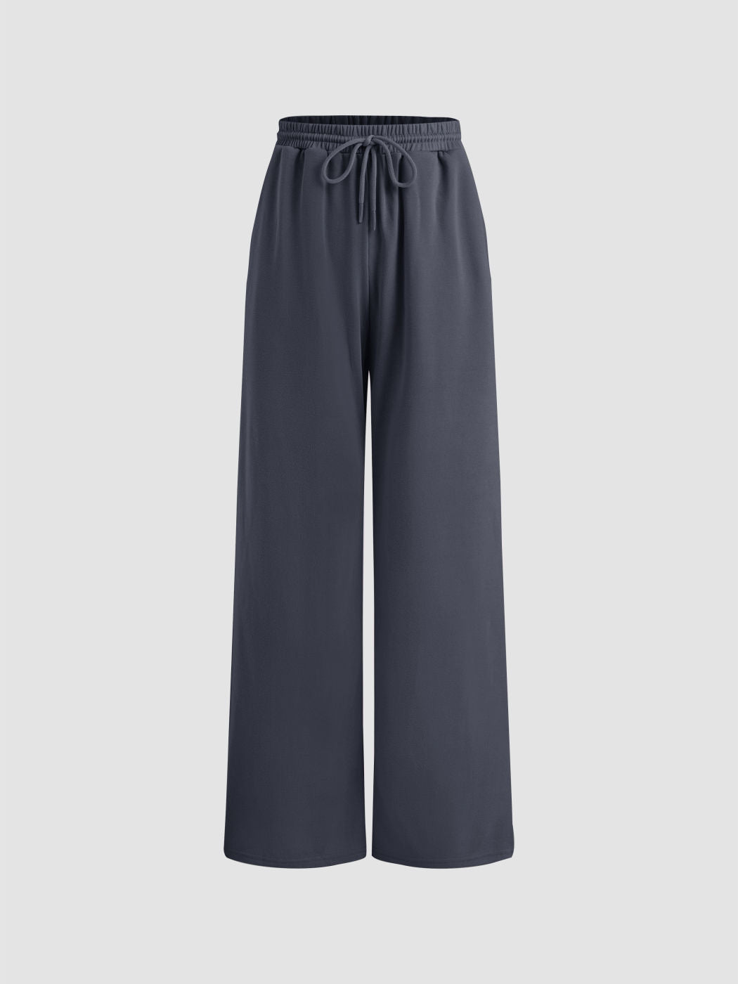 Damen weite Jersey-Hose mit elastischem Bund und Kordelzug EB