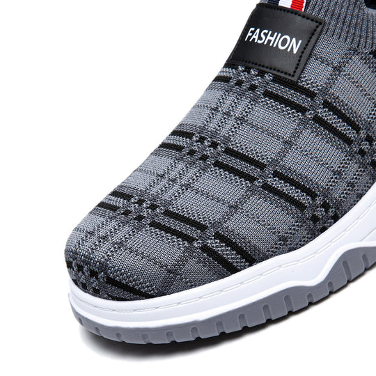 Damen Modische Slip-On Freizeitschuhe mit rutschfester Sohle und atmungsaktivem Obermaterial EB
