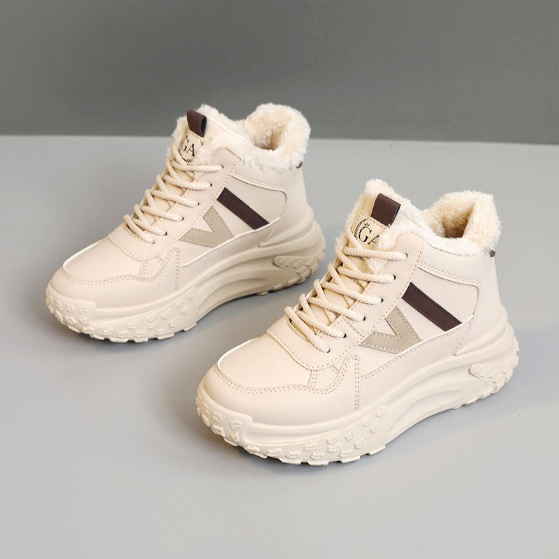 Damen Warmgefütterte High-Top Sneakers mit rutschfester Sohle EB