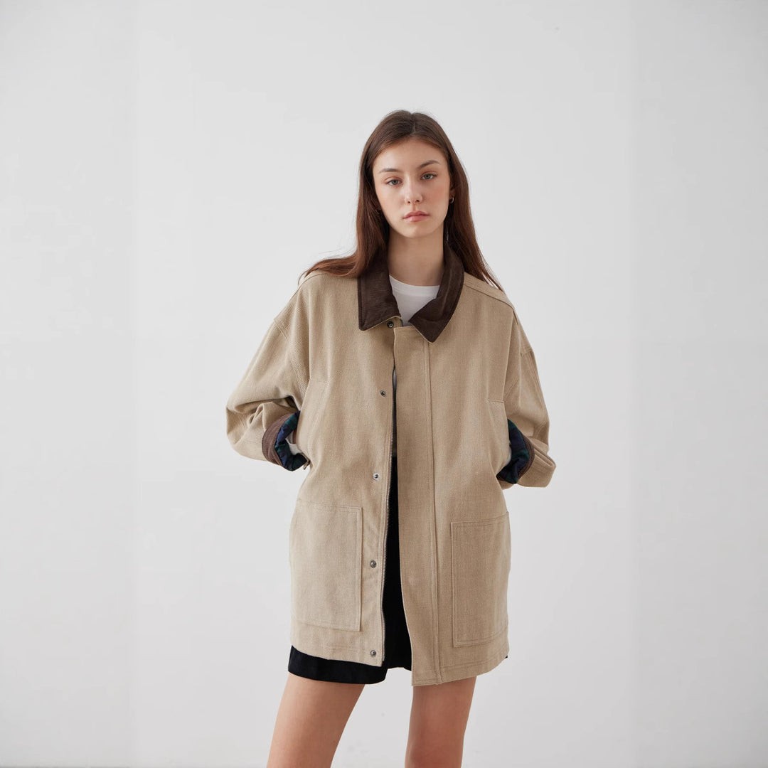 Damen oversized lässige Jacke EB