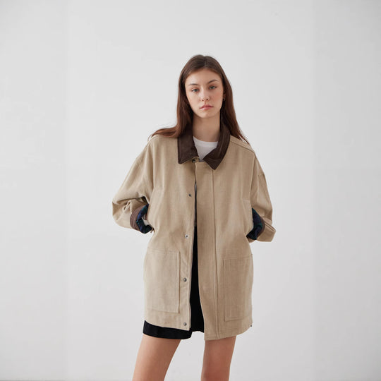 Damen oversized lässige Jacke EB
