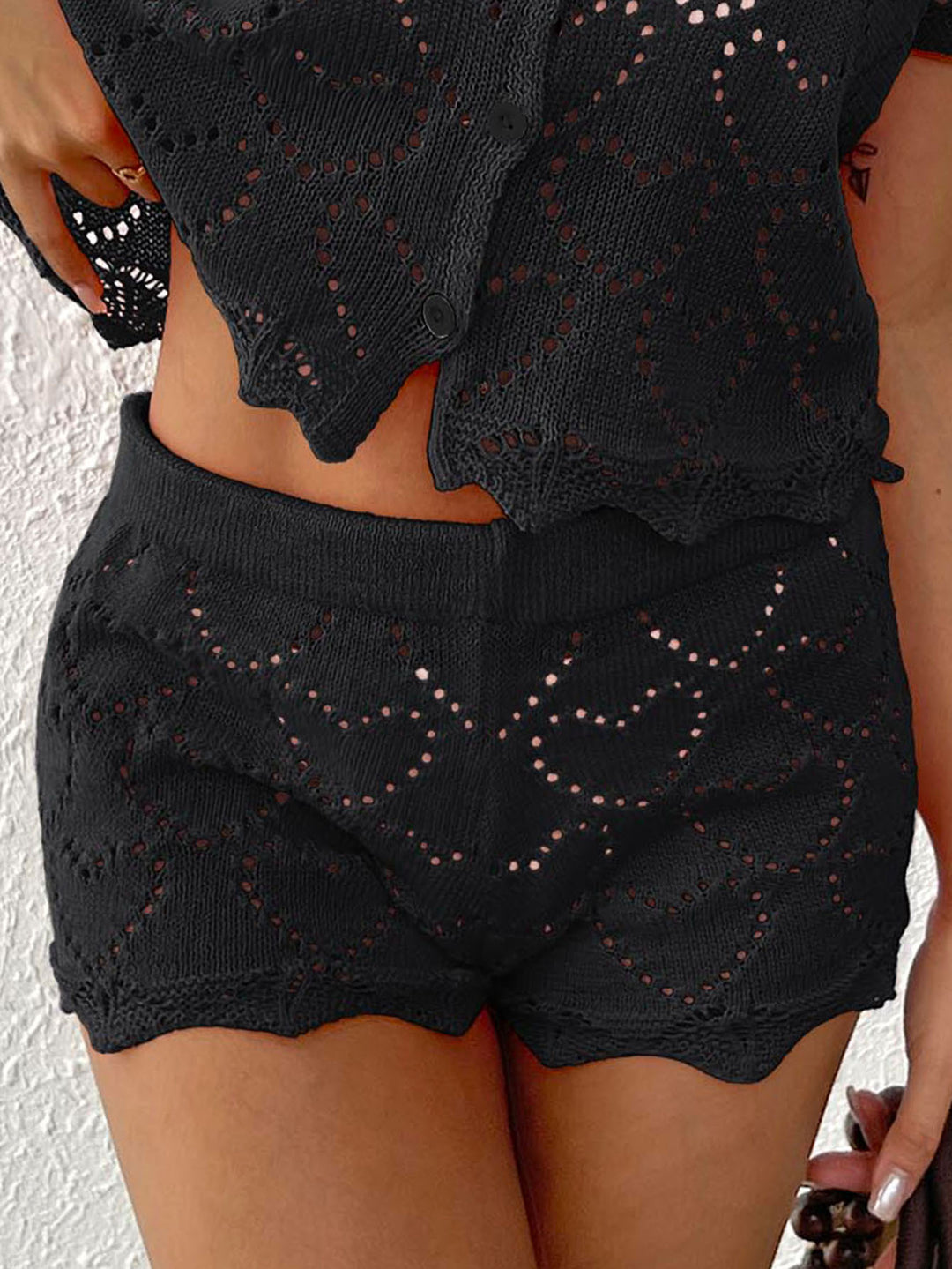 Damen Häkelstrandshorts EB