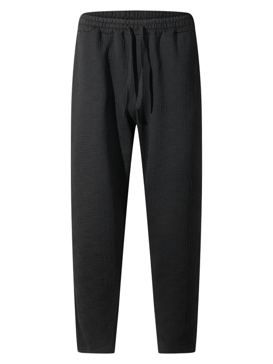 Herren lässige Jogginghose mit elastischem Bund und strukturiertem Design EB