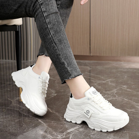 Damen Trendige Chunky Sneakers mit ausgeprägtem Sohlenprofil und atmungsaktivem Obermaterial EB