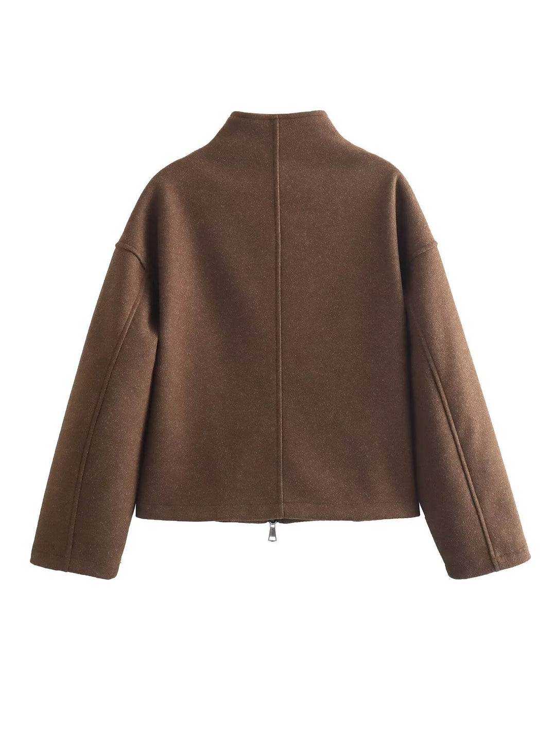 Damen zeitgenössische Übergangsjacke mit hochwertigem Stehkragen und durchgehendem Reißverschluss EB