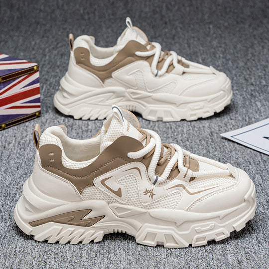 Damen sportliche Chunky Sneakers mit rutschfester Sohle und atmungsaktivem Obermaterial EB